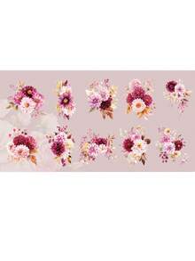 1 Pack 20pcs Floral Plant PET Stickers DIY Collage Decoration Vintage Scrapbook Material Stickers School Supplies - DT1853 - View 6