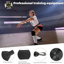 4pcs/Set Volleyball Spike Trainer, Elastic Self-Training Volleyballs Resistance Band, Volleyball Equipment Training Aid Improves Serving, Jumping, Arm Swing Mechanics And Spiking Power - Multicolor - View 7