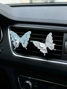Sequin Butterfly Car Air Vent Decor - A - View 1