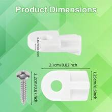 20-Pack Window Screen Retainer Clips (Screws Included) - L 5766 Replacement Parts | Flush-Mount Screen Clips For Securing Window Screens And Storm Door Panels | DIY Screen Fasteners & Mounting Hardware - A - View 9