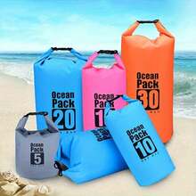 1件女款新款斜挎包，2L/5L/10L/15L容量，PVC戶外運動迷彩防水包，多功能防水包，游泳便攜漂流包，戶外運動防水包，熱銷跨境單肩包，大容量戶外防水背包，適用於潛水、漂流、游泳、海灘、徒步，女款優雅單肩包 - A - 查看 12