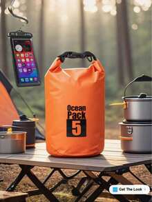 1件女款新款斜挎包，2L/5L/10L/15L容量，PVC戶外運動迷彩防水包，多功能防水包，游泳便攜漂流包，戶外運動防水包，熱銷跨境單肩包，大容量戶外防水背包，適用於潛水、漂流、游泳、海灘、徒步，女款優雅單肩包 - A - 查看 11