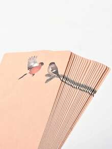 20 Peças Cartões Pequenos em Branco com Cantos Arredondados para Pintura DIY, Cartões de Texto em Papel Cartão Grosso, Cartões com Padrão Floral, Cartões Pequenos em Papel Kraft Branco, Cartões de Bênção Escritos à Mão, Cartões de Texto e Padrão em Papel Grosso, Adequados para Rabiscar e DIY Artesanal - Multicolorido - Visão 7