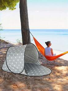 Quick Open Beach Tent UV Protection Sunshade Lightweight Beach Tent For Outdoor Adventure Beach Family Essential Music Festival Single Pack Instant Beach Tent Backyard Shade Sports Event Sunshade Emergency Sun Protection - A - View 10