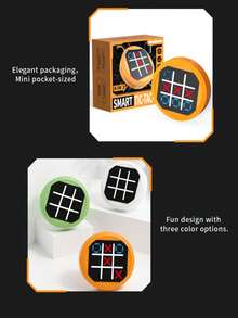 Children's 4-In-1 Tic Tac Toe Memory Training Game Toy Electronic Handheld Game Console Multiple Modes 2-Player Battle Speed Competition Intelligence Development Brain Training Fun Educational Game Parent-Child Interaction Family Party Suitable For 3-12 Years Old Boys And Girls Holiday Birthday Back To School Gift - 彩色 - 查看 11