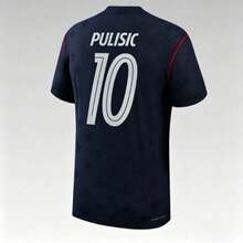 26-27 Season U.S. National Team Away Jersey In Navy Blue Color, Number 10 PULISIC Fan Edition Breathable Sports Short Sleeve - 26-27 USA Away Game - NO. - View 1