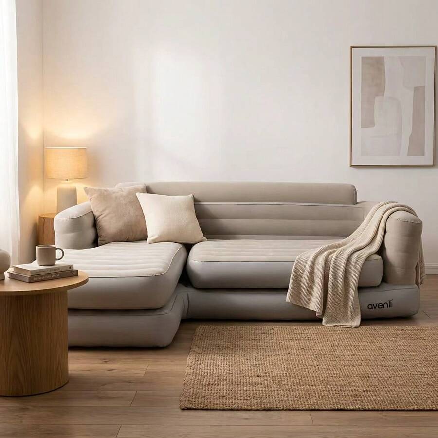 Luxury Large Outdoor Inflatable Mattress/Sofa, Thickened PVC Material, Strong Load-Bearing Capacity, Suitable For Indoor/Outdoor, Living Room, Balcony, Movie Party, Garden Gathering And More - Large Inflatable Sofa - View 1
