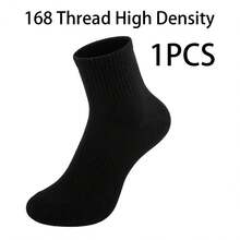 5/10/20 Pcs Men's/Women's Casual Socks Home Socks Couple Socks Available In Black 168Ribbed Knit Comfortable Fit Suitable For All Seasons - 黑色 - 查看 12