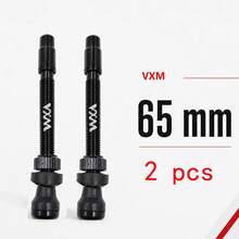 VXM 2pcs Bicycle Vacuum Tire French Valve Stems, VXM Extended Tubeless FV Valves 45/65/85 Multi-Size - Black - View 11