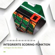 Foosball Table, 2 Balls, Non-Slip Handles, For Children And Adults, Scoreboard, MDF, Metal, Bright Colors - 棕色 - 查看 5
