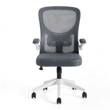 Highly Adjustable Office Chair, Swivel Mesh Back Computer Chair, Soft Seat Cushion And Mobile Roller Design, Suitable For Office Desk/Study Desk/Home Workspace - White - View 3