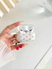 Bow Tie Painted Transparent Flower Button Thickened Fashion Bluetooth Anti-Drop Earphone Case Compatible With S4 Protective Case Apple Wireless Bluetooth Earphone Shell Glossy Pro2 Full Coverage Pods 31/2/3 Generation Protective Case Pro Anti-Drop Soft Shell - Multicolor - View 3