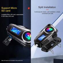 1pc Q58-MAX Premium Motorcycle/Bicycle Bluetooth Helmet Headset, Ultra-Long 500m Intercom, IP56 Waterproof, 25H Ultra-Long Battery 1000mAh Capacity, DSP+CVC Noise Cancelling, EQ Sound, FM Radio, LED Light, Perfect For Riding Outdoor Sports - Q58-mAX - View 10
