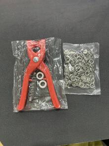 1/50/100/200件組 附扣環與安裝工具，隱形按扣、衣物隱藏式按扣、多用途扣環扣件 - 彩色 - 查看 14