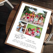 1pc Back To School Customized Poster, Personalized Teacher Photo Wall Art Gift, End Of School Year Thank You Card, Employee Commemorative Photo Album Customized Class Appreciation, Customizable Items, Class, Optional Frame - Multicolor - View 9