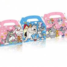 Warner Bros 12pcs/4pcs Tom And Jerry Cartoon Party Boxes, Cartoon Theme Candy Boxes, Classic Cartoon Party Gifts, Collectible Toy Gift Boxes, Birthday Party Candy Bag Fillers, Holiday Surprise Gifts.Halloween & Christmas Gifts.(Random Style) - Multicolor - View 4