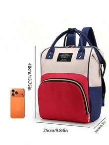 Mochila multifuncional de gran capacidad y ligera con múltiples compartimentos, bolsillos con divisores separados, bolsa de almacenamiento portátil para viajes al aire libre, uso diario, senderismo, escuela y trabajo - Multicolor - Ver 4
