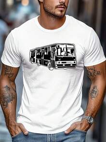 Funny Short-Sleeved T-Shirt For Men, Polish Style, For Summer. - 白色 - 查看 1