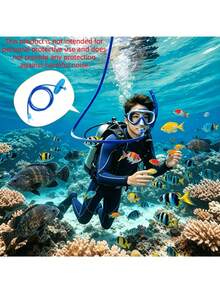 Diving Snorkel, Anti-Choking, Underwater Breathing Valve, Silicone Material Underwater Oxygen Supply Diving Device, Suitable For Beginners And Adults Deep Sea Diving Equipment - A - View 4