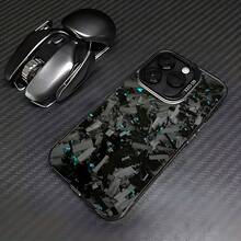 Funda para teléfono: Carcasa de TPU a prueba de golpes con patrón de fibra de carbono de pantalla completa | Funda protectora transparente resistente a los arañazos, compatible con los modelos - Multicolor - Ver 1