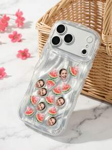 Casing Ponsel Shaker Foto Bayi Kustom, Casing Ponsel Transparan Anti Guncangan, Pelindung Ponsel Motif Kepala Kelinci, Casing Ponsel Seru dengan Cetakan Foto yang Dapat Disesuaikan. Terbuat dari Bahan Akrilik dengan Bingkai Anti Guncangan Bergelombang, Foto Potret Bayi yang Dapat Disesuaikan, Dekorasi Shaker Terintegrasi, dan Desain Cetak 2D. Cocok untuk Ibu dan Pembeli yang Mencari Hadiah Seru. Memberikan Perlindungan Ponsel Anti Jatuh dan Anti Gores untuk Penggunaan Sehari-hari. - MultiWarna - View 4