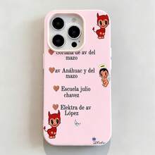 Entrega de Red  con temática rosafunda de teléfono Fundas compatibles con ,Apple,VIVO,OPPO,,, y Honor.Fabricadas en silicona TPU,ofrecen protección contra golpes y caídas. - Rosa - Ver 5