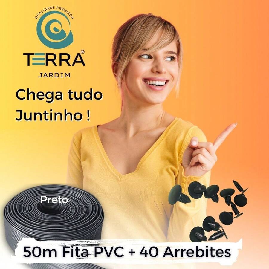 Protetor de Portão, Fita PVC, Isolamento de Portão - COMBO 50 METROSx(10 cm de altura) + Arrebites Varias Cores
