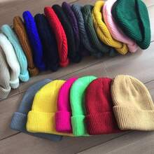 1Pc Seamless Integrated Soft Warm Knit Slouchy Beanie For Women, Dual-Purpose Stylish Hat For Autumn Winter Daily Outings And Casual Outdoor Wear - Multicolor - View 7
