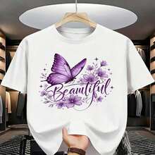 Men's Short-Sleeved T-Shirt, Summer Fashion, With Letter Prints And Patterns - 白色 - 查看 2