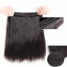 Brazilian Hair Bundles Straight Human Hair Weave Bundles Remy Hair Extension Natural Black 1/3 Pcs 12-32 Inches - Natural Black - View 5