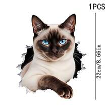 1/2/3 Stücke langanhaltend, waschbares Wärmetransfer-Vinyl, zerrissenes Papier-Effekt blaue Augen Siamkatze süßes Haustier-Muster dunkel- & hellbraune Farbe, Wärmetransfer-Aufkleber, Bügel-Transfer-Aufkleber-Dekor geeignet für Kissen, DIY, Rucksäcke, T-Shirts, Leinwandtaschen, Sweatshirts, Jeans, Kleidung, Nähbedarf - Mehrfarbig - Übersicht 9