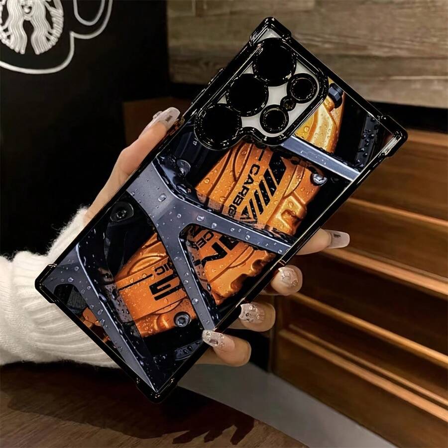 Funda para Teléfono - Funda para Teléfono Móvil con un Diseño Inspirado en las Llantas de Autos Deportivos de Lujo y Patrones de Frenos, Compatible con Samsung Galaxy S25, S24, S23, S22, S21 FE Ultra Plus, Ofrece Protección Anticaídas con una Parte Trasera Transparente y Suave. - Estilo 1 - Ver 1