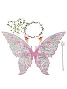 1 Set Kostum Peri Dewasa, Termasuk Mahkota Bunga, Bando Peri, Tongkat Sihir, Telinga Elf dan Sayap Kupu-kupu, Cocok untuk Cosplay, Pesta, Tersedia dalam 7 Warna, Halloween - MultiWarna - View 27