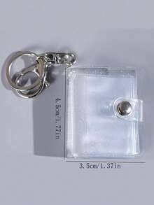 1 Inch Mini Keychain Photo Album, 1 Inch 2 Inch Photo ID Card Storage Book - A - View 10