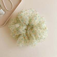 2pcs Women's Fresh Floral Scrunchies, Suitable For Daily Use, Home, School, Beach, Work, Party, Holiday, Birthday, Back To School, New Year, Valentine's Day, Mother's Day, Christmas, Wedding, Music Festival, Graduation, Spring/Summer Ponytail Hair Ties Elastic Rubber Band - Multicolor - View 5