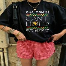 Heartfelt Daily Casual Graphic T-Shirt 100% Cotton Oversized Soft Breathable Casual Crewneck Short Sleeve Top Aesthetic Daily Vintage Cute Minimalist Retro Vibe  Basic Casual Wearers Fashion Lovers Daily Outfit Enthusiasts Gift Givers - 黑色 - 查看 18