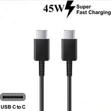 3 pièces Câbles de charge ultra-rapide double USB-C 45 W, 5 A, PD, compatibles avec les séries iPhone 17, 16 et 15 Pro Max, ainsi qu'avec Huawei. - Noir - Voir 6