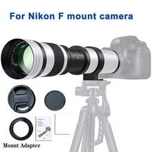 420-800mm F8.3-16 超远摄镜头，T卡口 | 兼容单反/微单相机，手动对焦，铝合金镜身，多层镀膜光学镜片，适用于野生动物、观鸟和风景摄影 - 查看 17