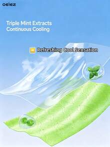 OEIEZ Cucumber & Mint Infused Cooling Wet Wipes, Refreshing Anti-Sweat Towels, Suitable For Pocket, Backpack, Camping, Fitness And Outdoor Activities - Standard Packaging - View 10