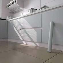 1 Roll Self-Adhesive Thickened Matte Wallpaper Sticker, Living Room Bedroom Wardrobe Furniture Renovation Sticker, Cabinet Sticker, Solid Color Waterproof Contact Paper, Multiple Colors Available. - Solid Color - View 81
