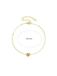 1pc S925 Sterling Silver 3D Heart Pendant Anklet, Japanese & Korean Romantic Minimalist Personalized Sweet Ins Style Elegant Niche Fashion Versatile Ankle Chain, Suitable For Women Beach, Summer Vacation, Elegant Casual Accessory, Valentine's Day Gift - Love - View 6