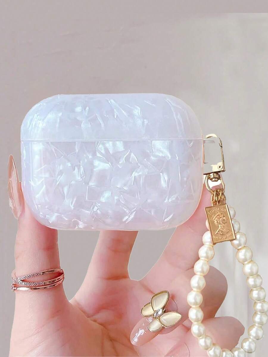 Pink Seashell Pattern Compatible Compatible With Apple Original Pro 3 Protective Case 2nd Generation For AirPods Pro 2 Earphone Protective Shell For AirPods 4 Earphone Case