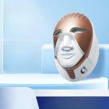 Ancient Egyptian Pharaoh Photon Mask Household LED Skin Rejuvenation Beauty Instrument Anti-Aging Brightening Facial Mask Instrument - 金色 - 查看 9