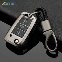金屬灰色 TPU 鑰匙保護殼 鑰匙扣持有器 配件 外殼 適用於 VW Sko Da SEAT Golf GTl Jetta Tiguan - 大眾B款 - 查看 4
