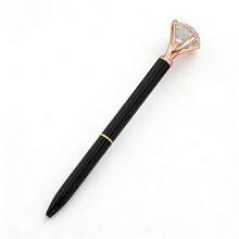 Rhinestone Large Crystal Shiny Metal Ballpoint Pen, Rose Gold Guest Signature Pen, Wedding Decor Supplies, Bridal Decor Supplies, Bachelorette Party Supplies, Wedding Table Decor. Gold Diamond Pen, Shiny Diamond Gemstone Pen, Decorative Gift, Large Diamond Pen Metal Ballpoint Pen Promotional Pen High-End Signature Pen Gift Pen Crystal Diamond Pen, Gift For Women Bridesmaids And Colleagues. - Multicolor - View 15