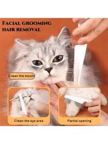 1pc Multi-Color Cat & Dog Grooming Brush, Pet Deshedding Comb, Non-Slip Stainless Steel One-Click Hair Removal Automatic Cleaning Massage Brush Dog Brush Cat Accessory; 1pc Dog Brush Cat Comb Flea Comb, Deshedding Comb, Tangle Separator Tool - Multicolor - View 7