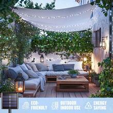 1 String Of 20/50/100/200 LED Solar Powered Lights, Outdoor Green Wire Solar Christmas Lights, 8 Flashing Modes, Suitable For Stage Lighting, Christmas Tree, Garden, Wedding Decor, Outdoor Camping, Halloween Decor, Suitable For Garden, - Solar String Lights - View 3
