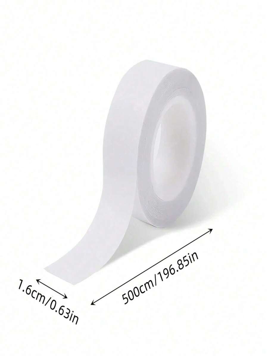 1 Roll Waterproof Clothing Fabric Tape, Double-Sided Invisible Body Adhesive, Bra Strap Tape, Transparent Lingerie Tape - Beige - View 1