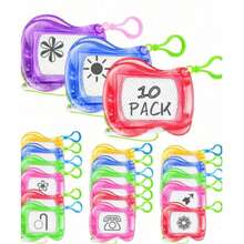 Children's Mini Drawing Board, Handbag And Keychain Notebook, Erasable Drawing Board, Birthday Gift For Boys And Girls, Monster Gift Set, Back To School And Graduation Season, Valentine's Day Wedding, Random Christmas Colors/ - Multicolor - View 5