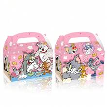 Warner Bros 12pcs/4pcs Tom And Jerry Cartoon Party Boxes, Cartoon Theme Candy Boxes, Classic Cartoon Party Gifts, Collectible Toy Gift Boxes, Birthday Party Candy Bag Fillers, Holiday Surprise Gifts.Halloween & Christmas Gifts.(Random Style) - Multicolor - View 9